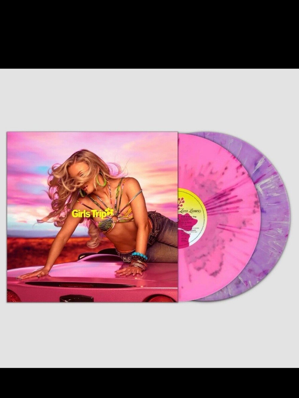 Taylor Swift Pink & Purple Swirl Vinyl Record